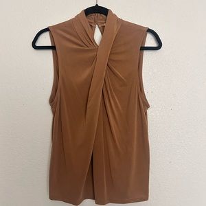 Green Envelope Draped Top